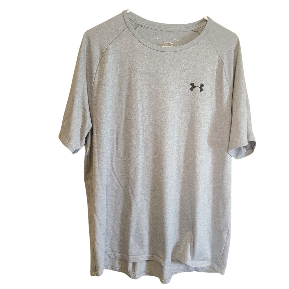 Under Armour Tech Tee Shirt Mens XL Grey Short Sleeve Athletic Training Active
